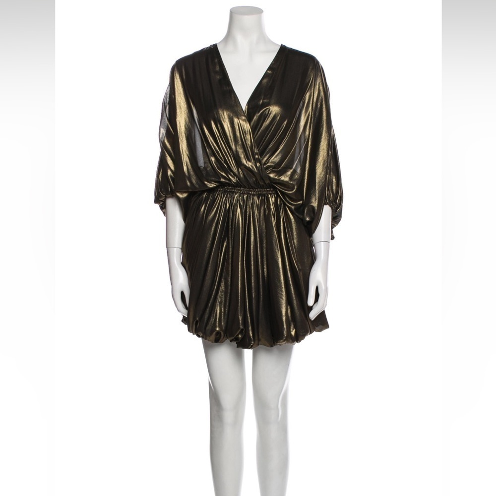 Faith Connexion Gold Midi Dress